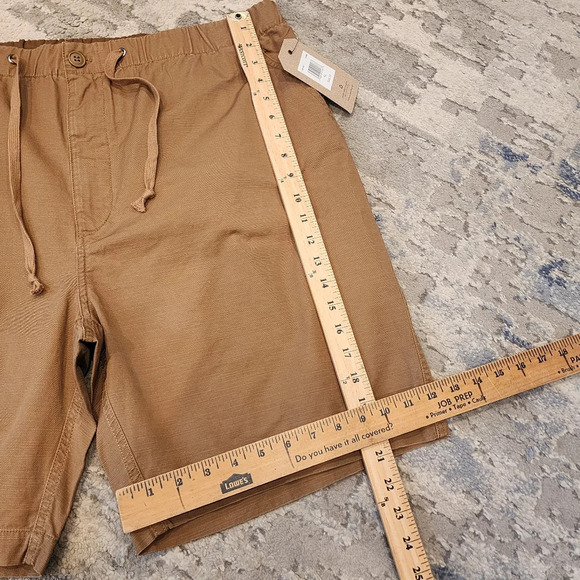 NWT Fyre and Co Tan Khaki Shorts Stretch Waist men's size 40 - Picture 10 of 15